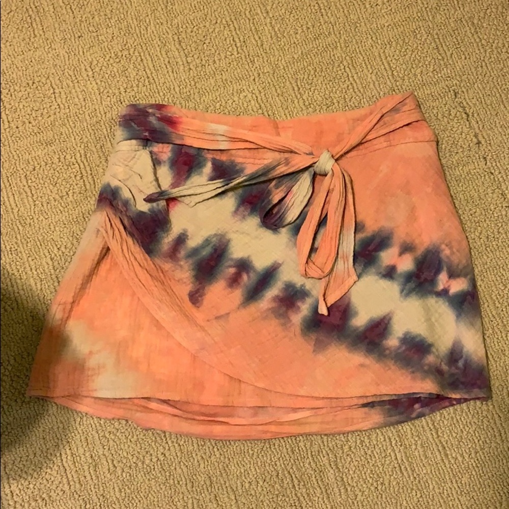 Free people tie dye skirt